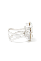 Mini Carolina Ring, Crystal & Rhodium